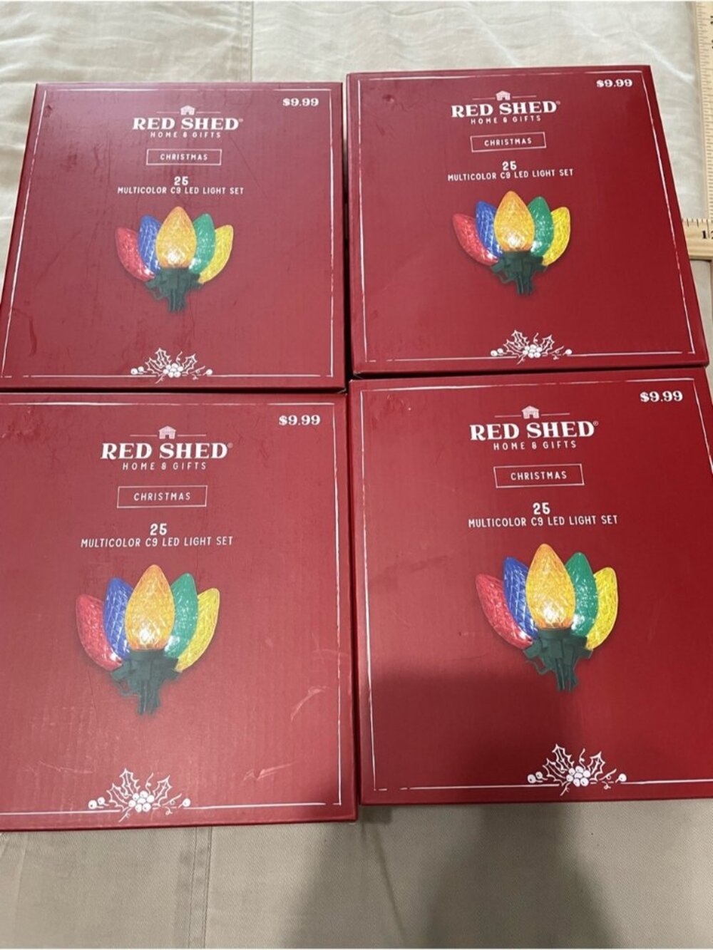 Christmas LED Light Set of 4- 25 Count